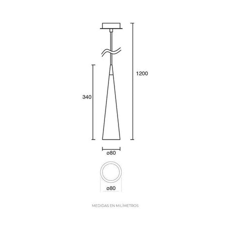 LUMINARIA SUSPENDIDA ESTEVEZ VIRA DE INTERIOR BASE GU10 ***HAE2025***