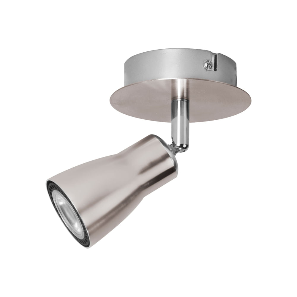 LUMINARIA PARA SOBREPONER ESTEVEZ SAFRAN BASE GU10 SATINADO *** EXHIBIDO ***