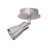 LUMINARIA PARA SOBREPONER ESTEVEZ SAFRAN BASE GU10 SATINADO *** EXHIBIDO ***