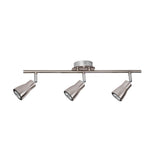 LUMINARIA SOBRE PONER SAFRAN RIEL 3 X GU10 MR16 127V SATINADO ESTEVEZ ***HAE 2023*** *** HAE ***