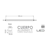 BANADOR DE PARED LINEAL 70W 24V RGB IP65 ENERGAIN