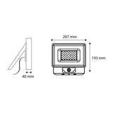 REFLECTOR LED 50W 60K 100-130V CON SENSOR ECO ENERGAIN *** HAE ***