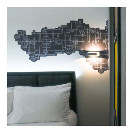 LUMINARIO SOBREPONER MURO LED DECORATIVO 6W 3000K 100-265V ENERGAIN *** HAE ***