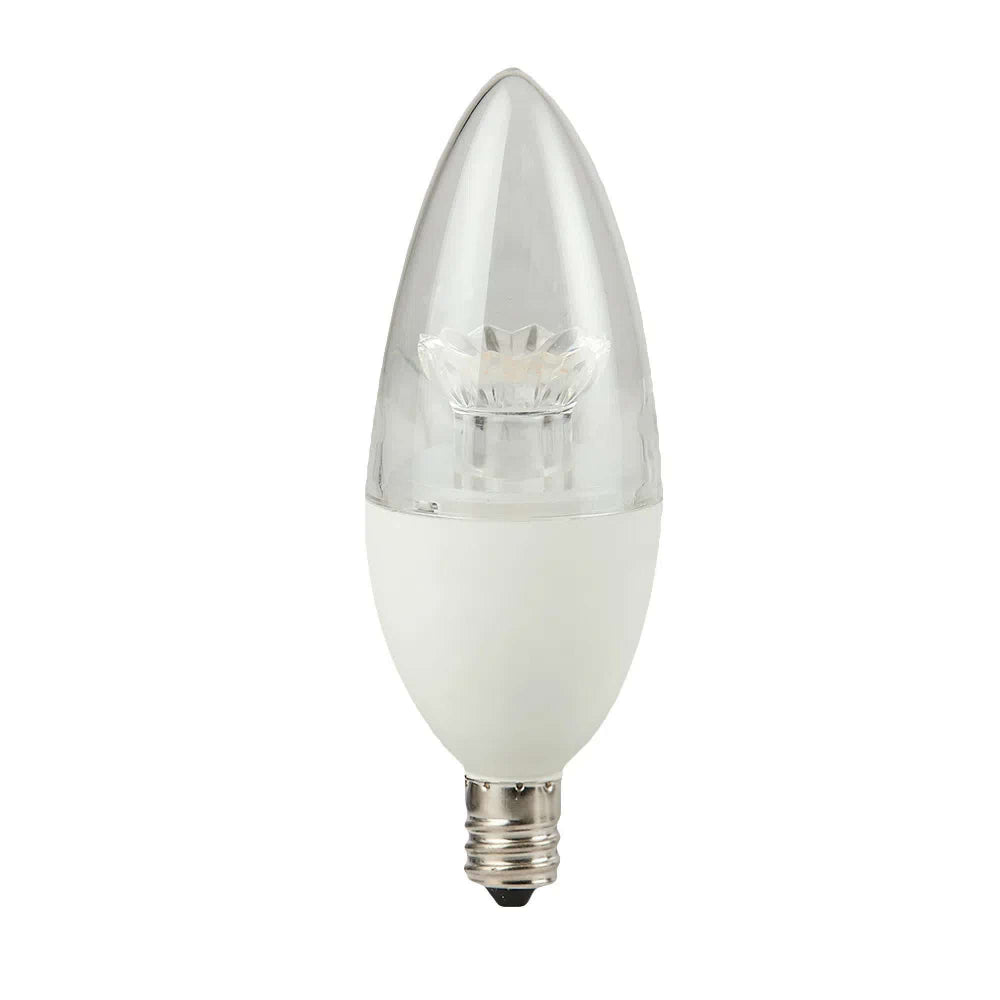 FOCO VELA B11 LED 6 W LUZ CALIDA BRILLANTE BASE E12 ATENUABLE