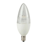 FOCO VELA B11 LED 6 W LUZ CALIDA BRILLANTE BASE E12 ATENUABLE