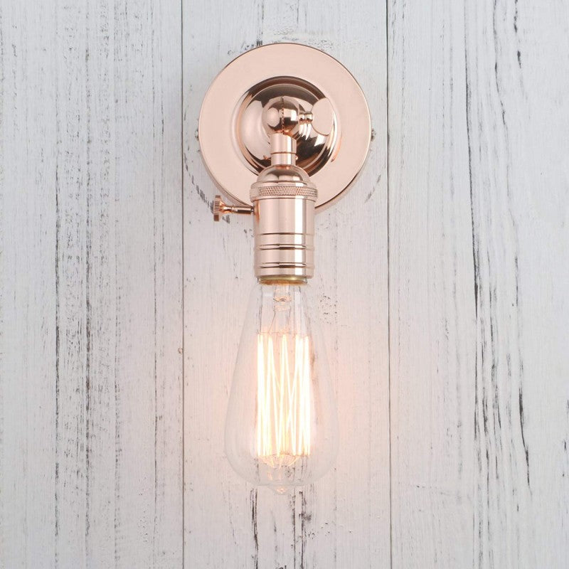 LAMPARA INDUSTRIAL ANTIQUE MINIMALISTA SCONCE SILVER *** HAE *** *** INCLUYE FOCO ***