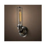 LAMPARA VINTAGE INDUSTRIAL SCONCE LINED CAGE EDISON BLACK *** INCLUYE FOCO *** *** HAE ***