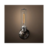 LAMPARA VINTAGE INDUSTRIAL SCONCE LINED CAGE EDISON BLACK *** INCLUYE FOCO *** *** HAE ***