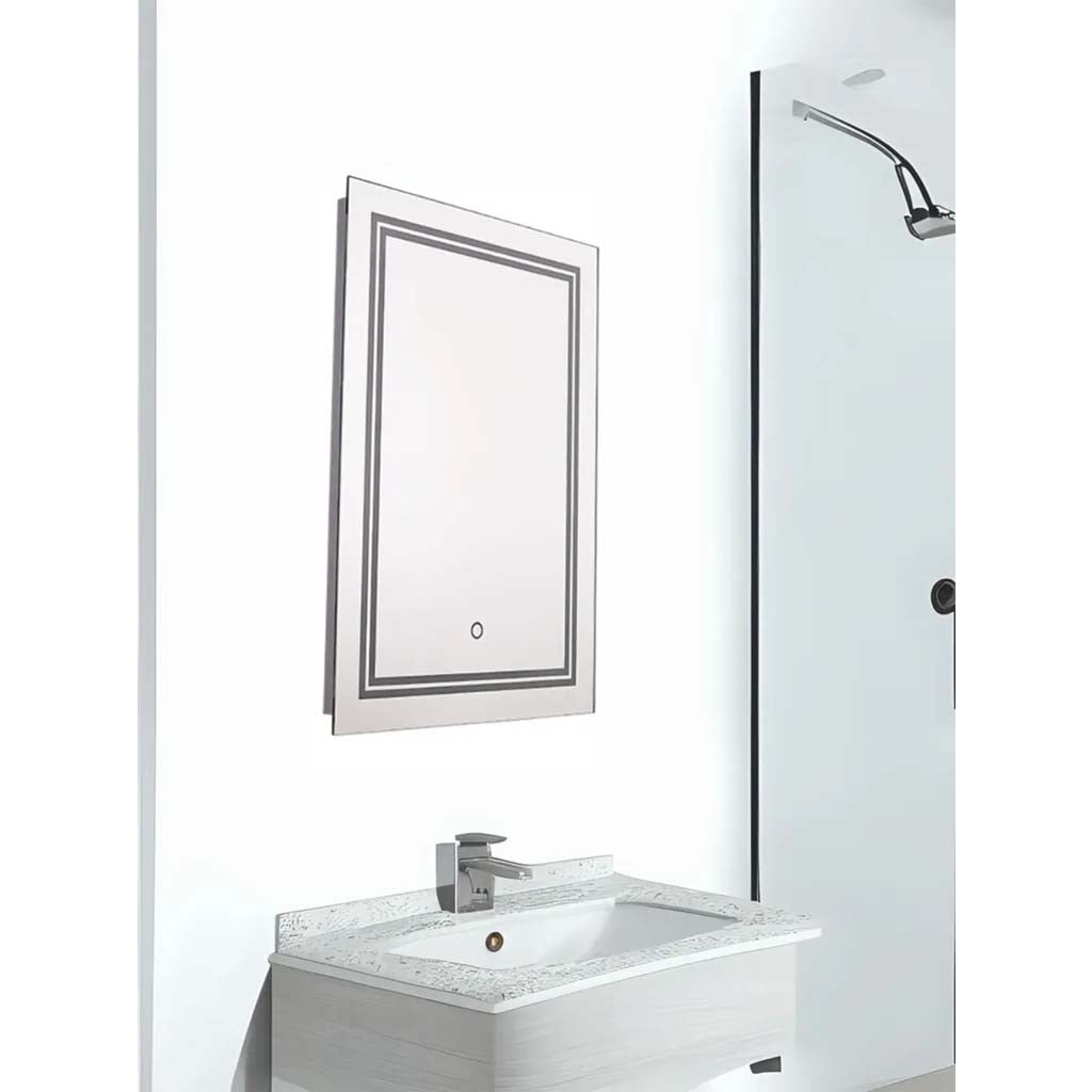 ESPEJO CON LUZ LED RECTANGULAR 31W 100-240V 4000K (TACTIL ANTI EMPAÑAMIENTO DIMEABLE)