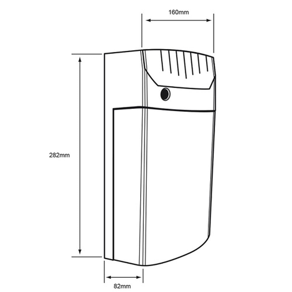 LAMPARA SUBURBANA CON FOTOCELDA LED 47 W LUZ DE DIA IP54 EXTERIORES NO ATENUABLE