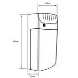LAMPARA SUBURBANA CON FOTOCELDA LED 47 W LUZ DE DIA IP54 EXTERIORES NO ATENUABLE