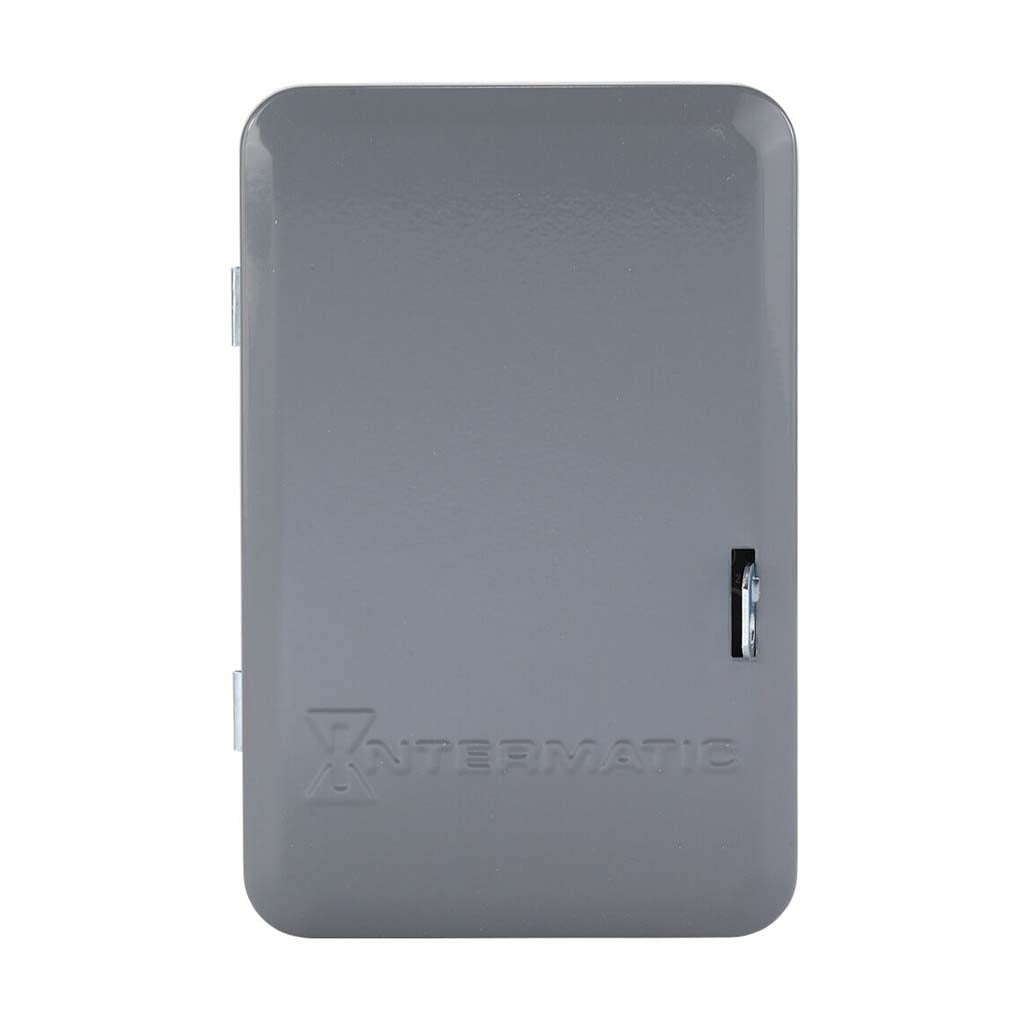 CONTROL ELECTRONICO 2 CIRCUITOS 7 DIAS 120-277VCA. 2-SPST EN CAJA DE METAL PARA INTERIOR INTERMATIC