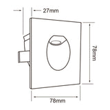 LÁMPARA DE INTERIOR EMPOTRABLE LED CYNARA TECNOLITE 3W LUZ SUAVE CÁLIDA BLANCO