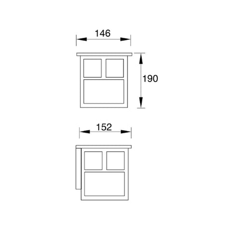 LUM DE SOBREPONER EN MURO MARRON OXIDO E26 60W 127V IP23 OSAKA ESTEVEZ ***HAE2024***
