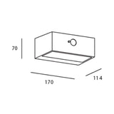 APLIQUE TOP SOLAR LED 3W 3000K IP44  URB ESTEVEZ ***HAE2025***