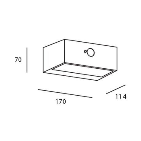 APLIQUE TOP SOLAR LED 3W 3000K IP44  URB ESTEVEZ ***HAE2025***