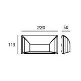 APLIQUE DUAL SMART LED 4W RGB IP65 ESTEVEZ ***HAE2025***