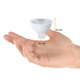 FOCO LED TECNOLITE TIPO MR16 7W LUZ SUAVE CÁLIDA BASE GX5.3