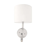 LUMINARIO PARA CABECERA LED CON USB CROMO 43W 127V IP20 E27-LED