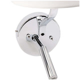 LUMINARIO PARA CABECERA LED CON USB CROMO 43W 127V IP20 E27-LED