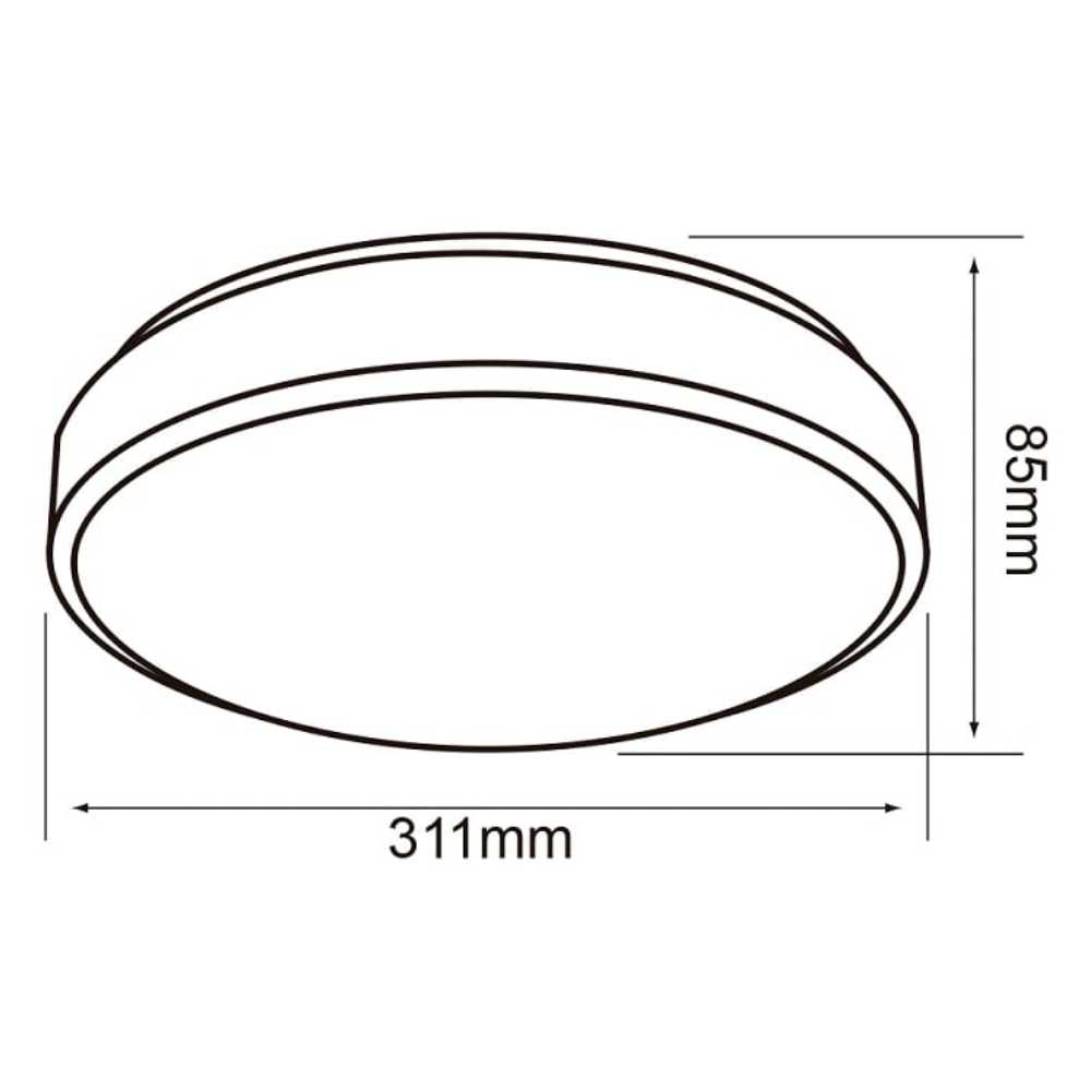 LÁMPARA DE INTERIOR LED ANSER TECNOLITE PARA SOBREPONER 16W LUZ SUAVE CÁLIDA