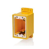 CAJA FD 1 GANG 26 PULG (426.06 CM) DE CAP P/TUBO DE 1" NPT Y REDUCTORES  AMARILLA