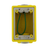 CAJA FD 1 GANG 26 PULG (426.06 CM) DE CAP P/TUBO DE 1" NPT Y REDUCTORES  AMARILLA