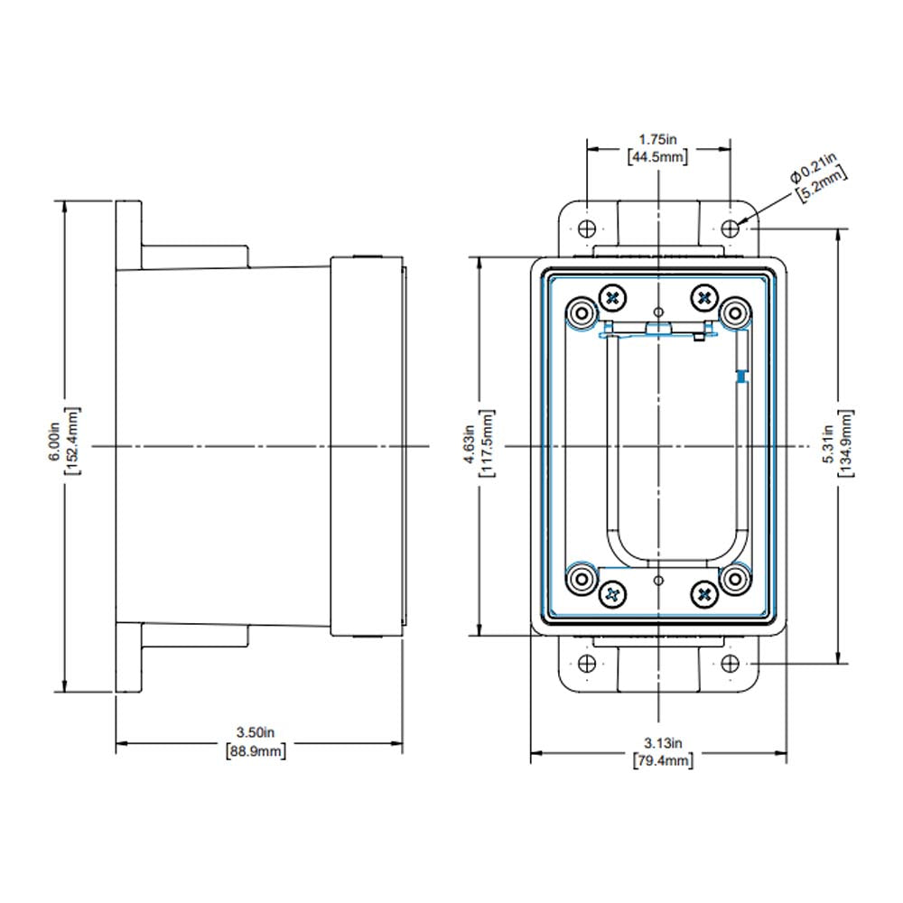 CAJA FD 1 GANG 26 PULG (426.06 CM) DE CAP P/TUBO DE 1" NPT Y REDUCTORES  AMARILLA