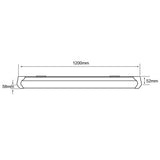 LAMPARA REGLETA LED 1.20 M SOBREPONER 36 W LUZ DE DIA NO ATENUABLE LED INTEGRADO FLCP-LED/003/65/B