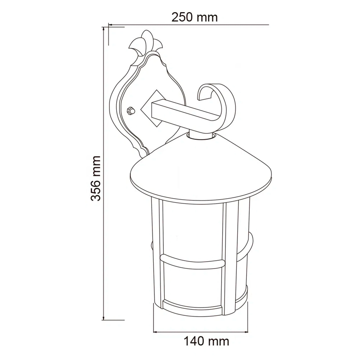 FAROL DE EXTERIOR SARAJEVO TECNOLITE PARA SOBREPONER 26W BASE E27