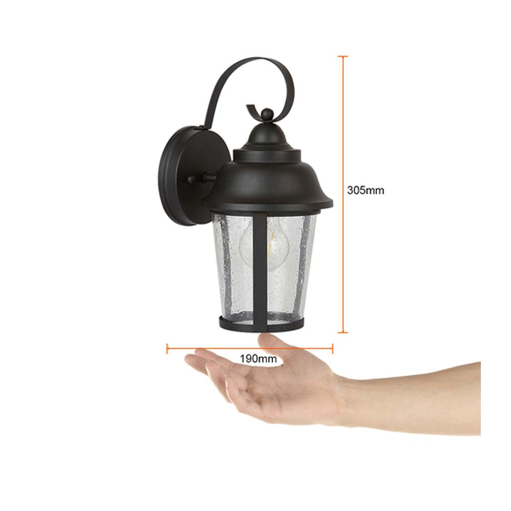 LAMPARA DE PARED ARBOTANTE TIPO FAROL EXTERIOR POTENCIA MAX. 60 W BASE E27 IP44 NO INCLUYE FOCO FTL-3422/N