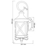 FAROL DE EXTERIOR ROMA TECNOLITE PARA SOBREPONER 26W BASE E27