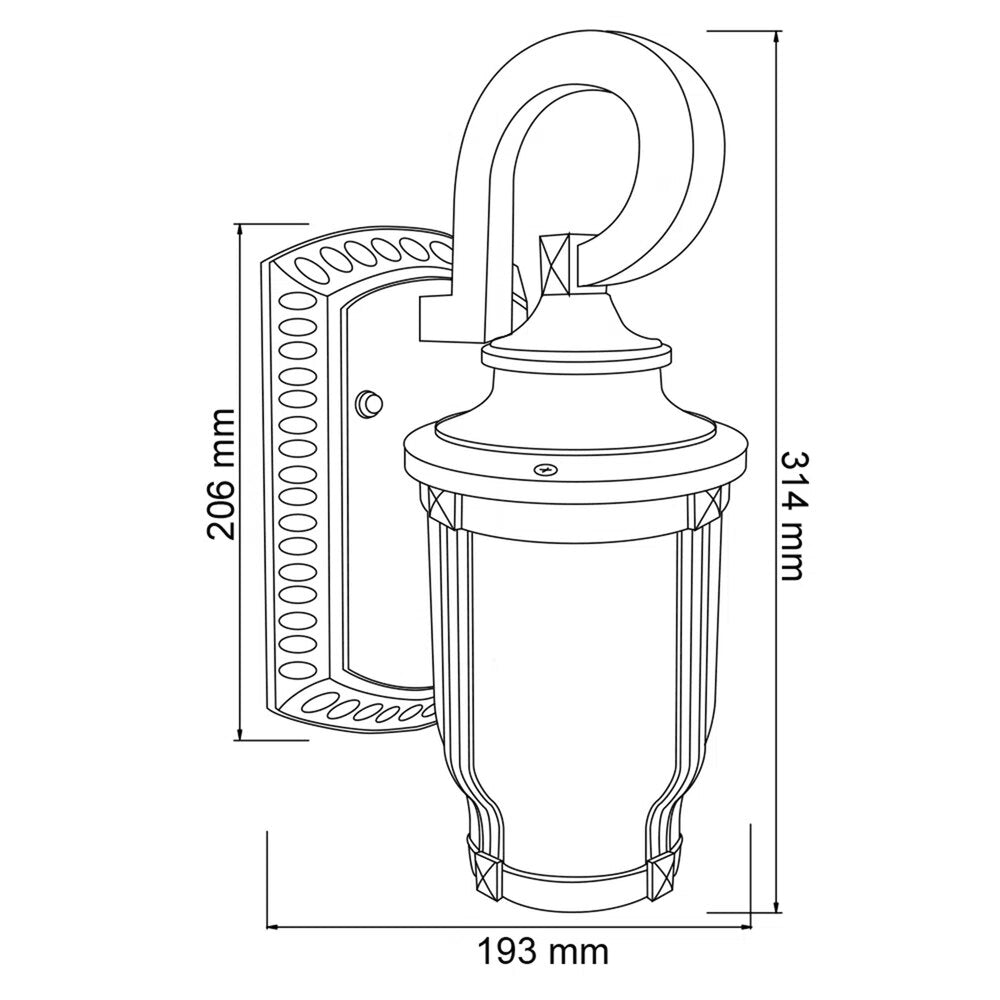 FAROL DE EXTERIOR SABINO TECNOLITE PARA SOBREPONER 13W BASE E27