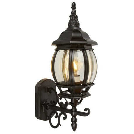 FAROL DE EXTERIOR SIENA TECNOLITE PARA SOBREPONER 26W BASE E27 NEGRO