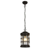 LAMPARA COLGANTE TIPO FAROL EXTERIOR 94 CM DE ALTURA POTENCIA MAX. 60 W BASE E27 IP44 NO INCLUYE FOCO