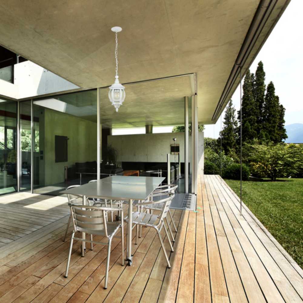 LAMPARA COLGANTE TIPO FAROL EXTERIOR 1 M DE ALTURA POTENCIA MAX. 60 W IP44 NO INCLUYE FOCO FTL-7356/B