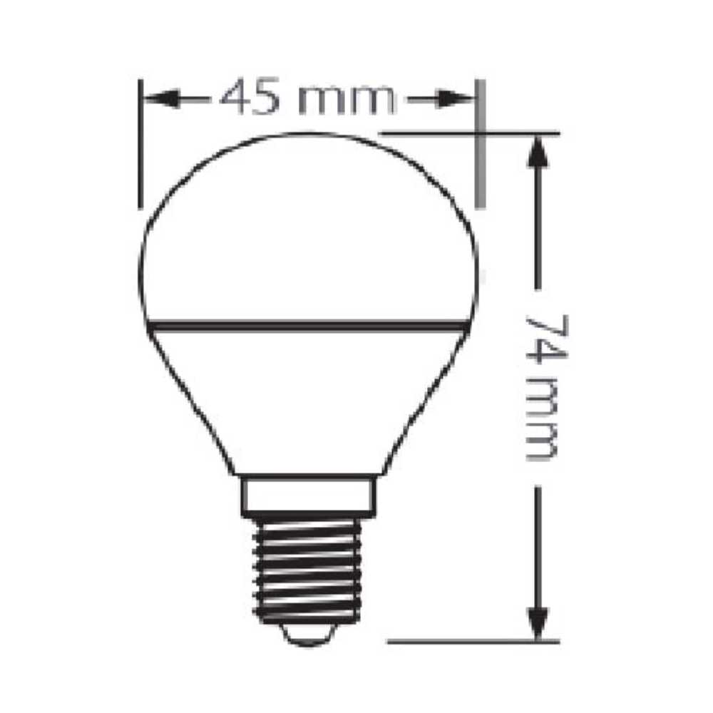 FOCO LED TECNOLITE TIPO GLOBO 4W LUZ SUAVE CÁLIDA BASE E12