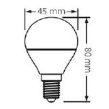 FOCO LED TECNOLITE TIPO GLOBO 4W LUZ DE DÍA BASE E14