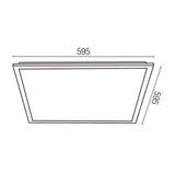 GABINETE LED BACKLIGHT 40W 4000LM COLOR BLANCO 4000K  90-260V