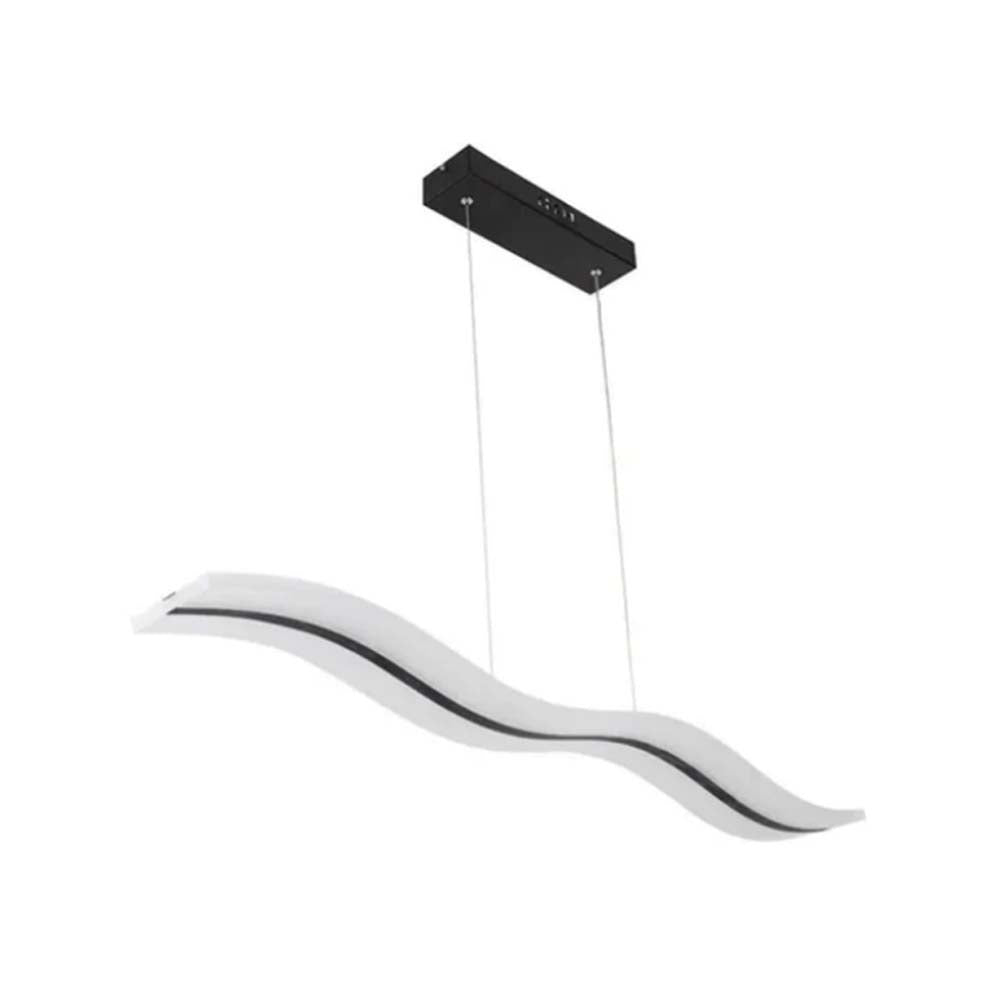 CANDIL DE LED COLGANTE NEGRO 40W LUZ DIA