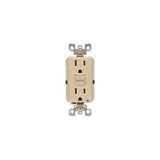 CONTACTO DUPLEX C/INT. DE CIRCUITO FALLA A TIERRA SMATLOCK 15A-127V MARFIL