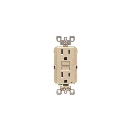 CONTACTO DUPLEX C/INT. DE CIRCUITO FALLA A TIERRA SMATLOCK 15A-127V MARFIL