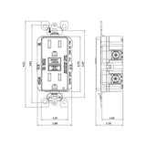 RECEPTACULO SENCILLO DECORA GFCI TAMPER RESISTANT C/INT. 1P 15A125V BCO INCLUYE PLACA