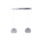 GLOBO CROMADO BASE LINEAL 2L E26 12X50X120 GAMALUX *** HA. LUMI ***