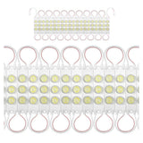 MODULO DE LED 110V AMARILLO  CON 3 LEDS DE FORMA HORIZONTAL CON LUPA