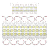 MODULO DE LED 110V ROSA CON 3 LEDS DE FORMA HORIZONTAL CON LUPA