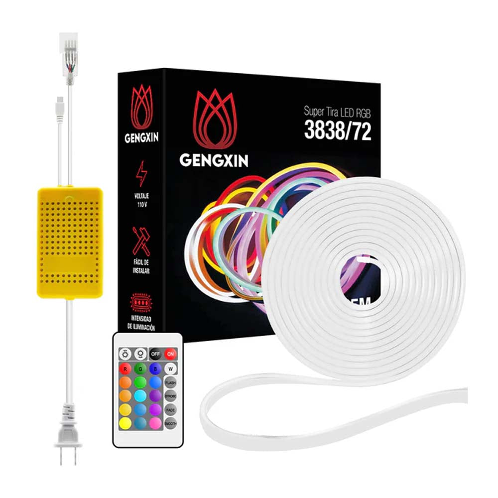 TIRA SUPER 110V 3838 72P 25M RGB MCA GENGXIN