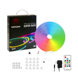 TIRA (NEON FLEX) FUNCIONAMIENTO DE RAYO + 5 FUNCIONES C/CONTROL 40W