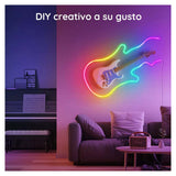TIRA (NEON FLEX) FUNCIONAMIENTO DE RAYO + 5 FUNCIONES C/CONTROL 40W