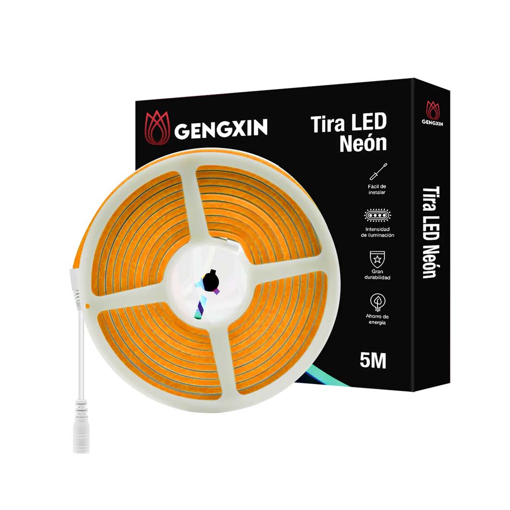 TIRA SUPER(NEON FLEX) CORTE DE 2.5CM ALTO 12MM ANCHO 6MM NARANJA
